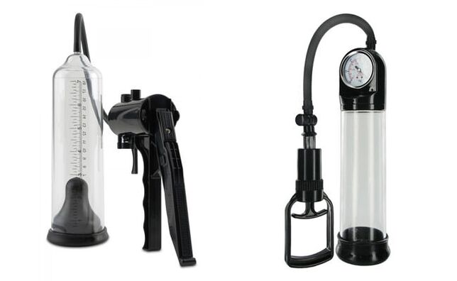 Manual vacuum pumps for penis enlargement and erection improvement for men